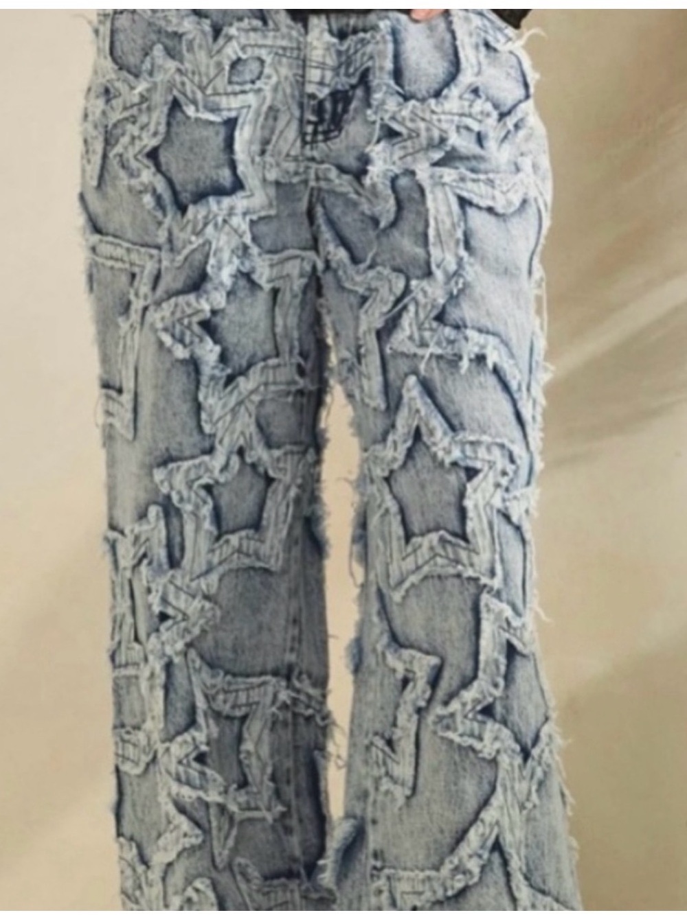 Oli Hali Blue Star Distressed Jeans - Picture 2 of 5